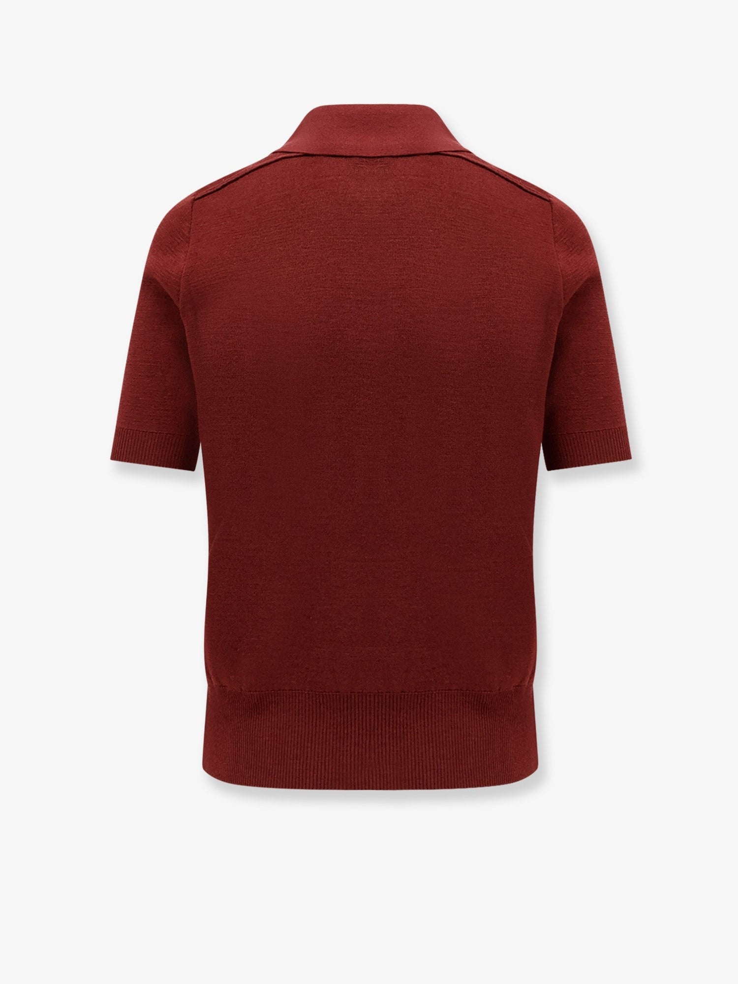 Wool polo shirt