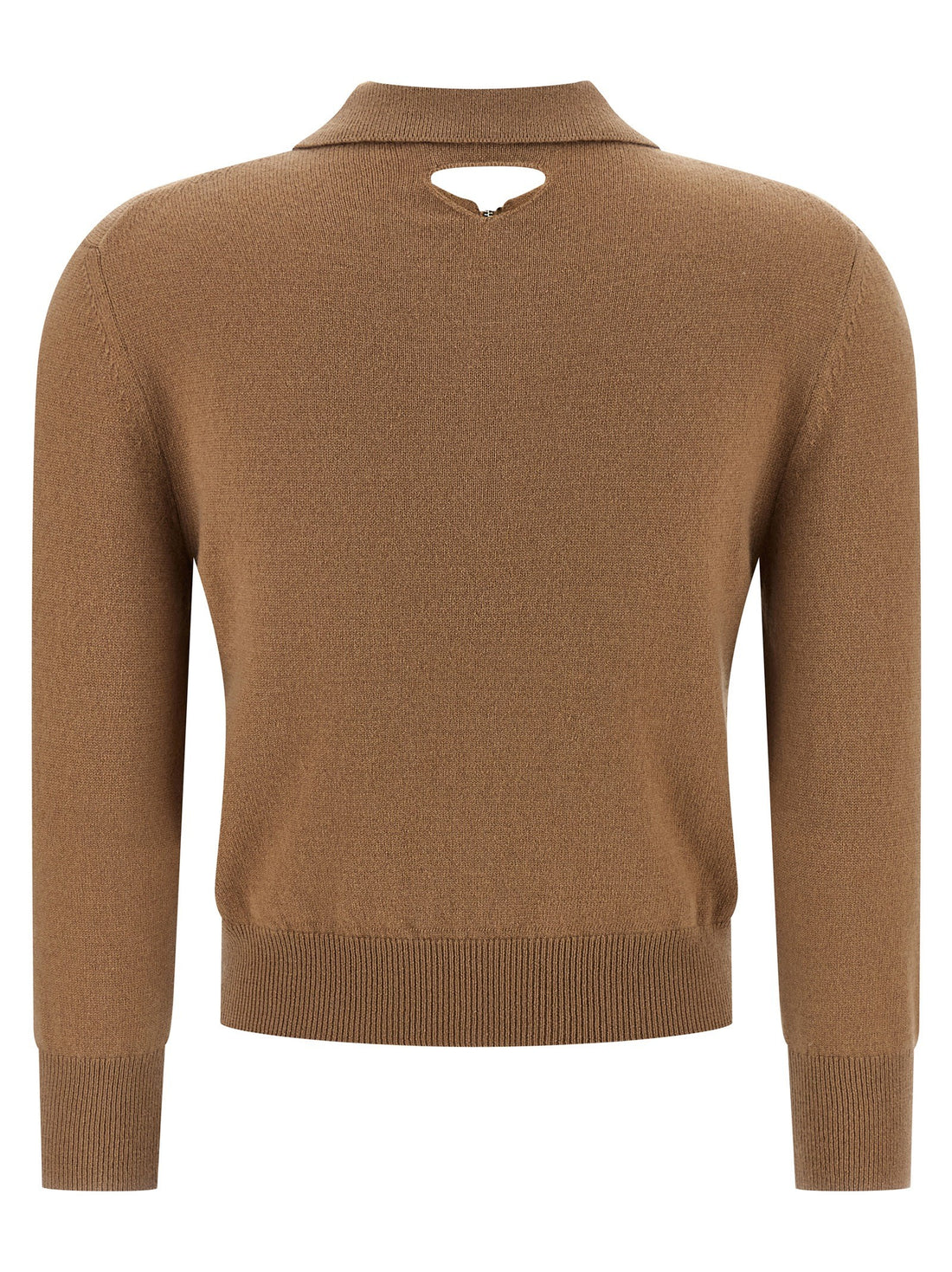 PRADA - Wool polo shirt beige