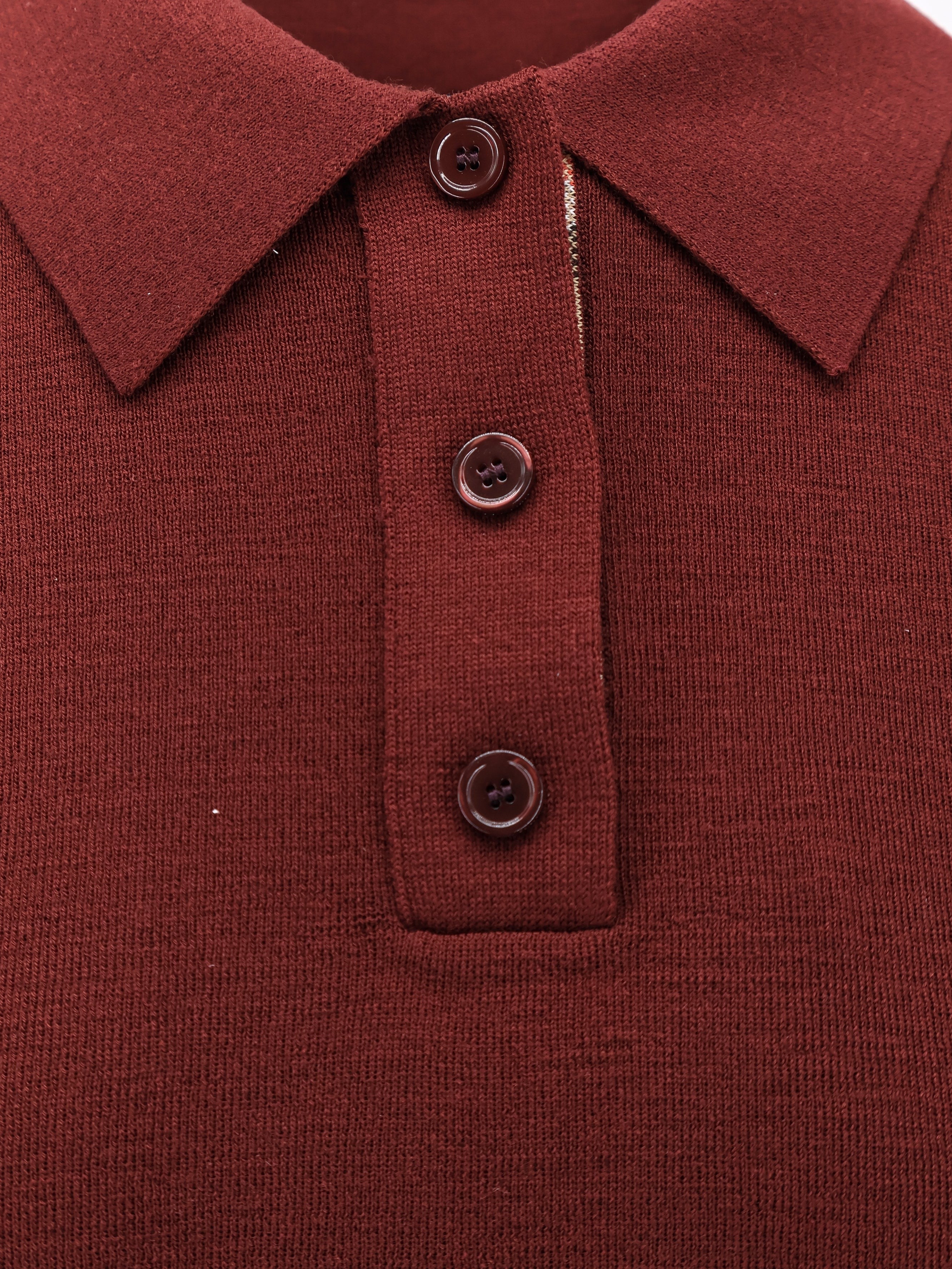 Wool polo shirt