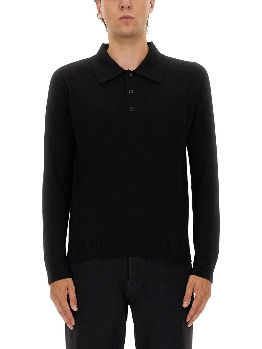 Saint Laurent - WOOL POLO. wool-polo_487dd526-3eed-4dde-bb72-fab97ec74ba4