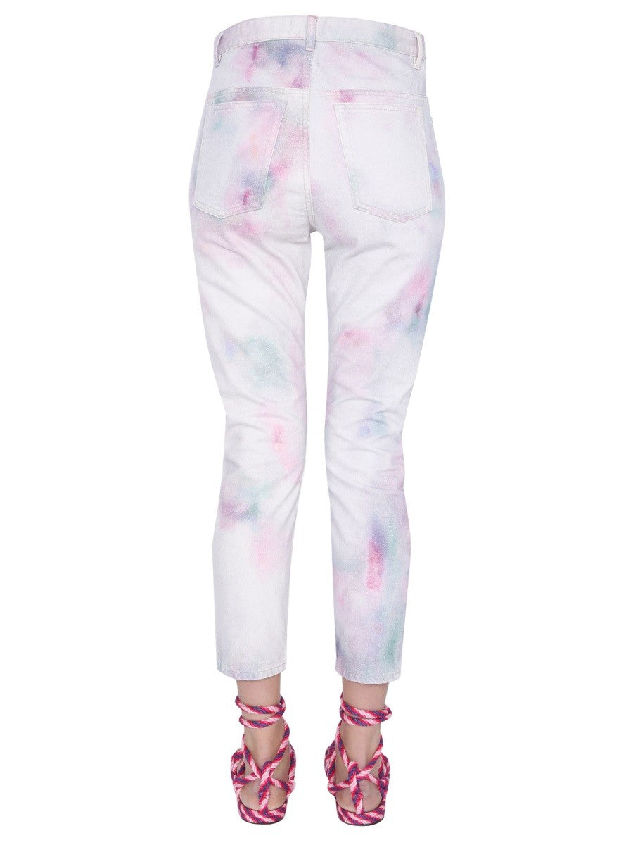 MARANT ETOILE - "WOOL" PRINTED JEANS