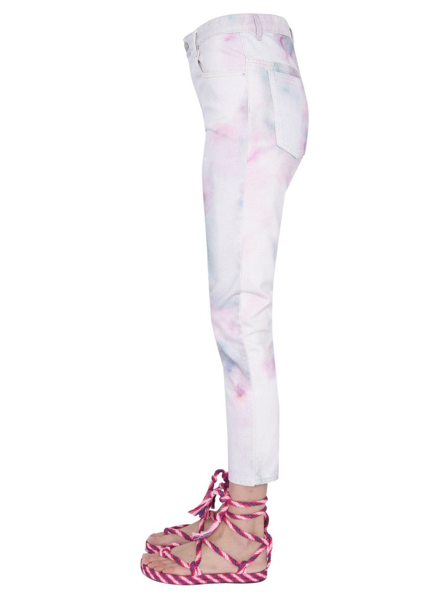 MARANT ETOILE - "WOOL" PRINTED JEANS