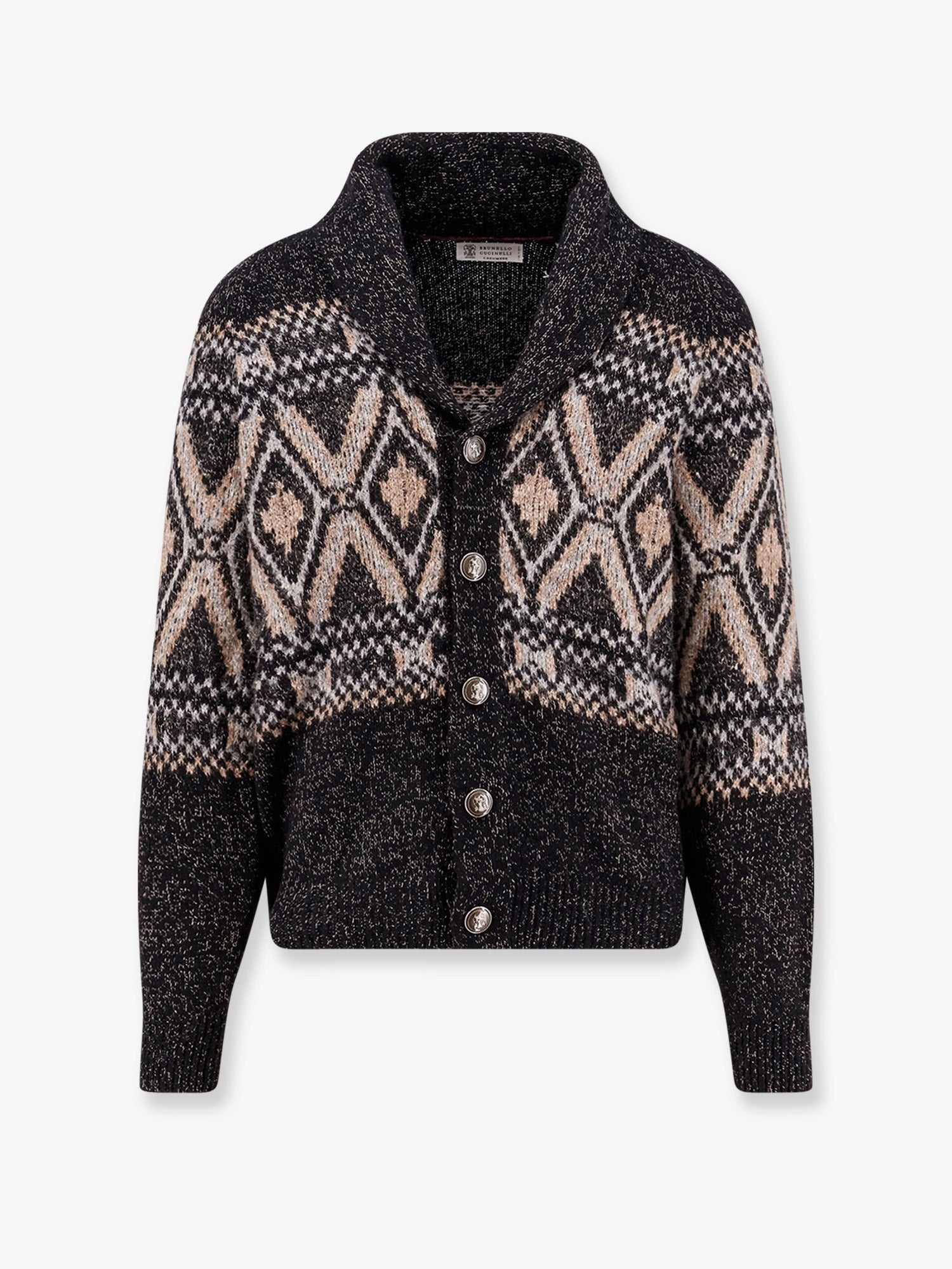 Wool, silk and cashmere cardigan