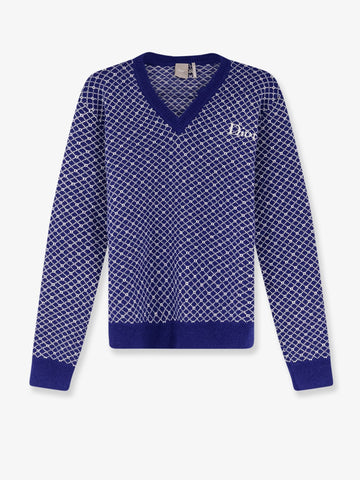 Dior - Wool sweater with bicolor pattern wool-sweater-with-bicolor-pattern_635bd5d3-ef91-4b0d-95fd-e20d4c1037e9