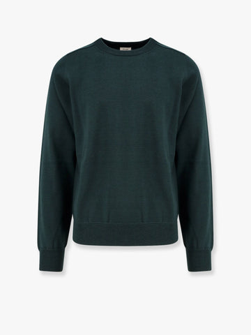 Wool sweater with embroidered logo on the front