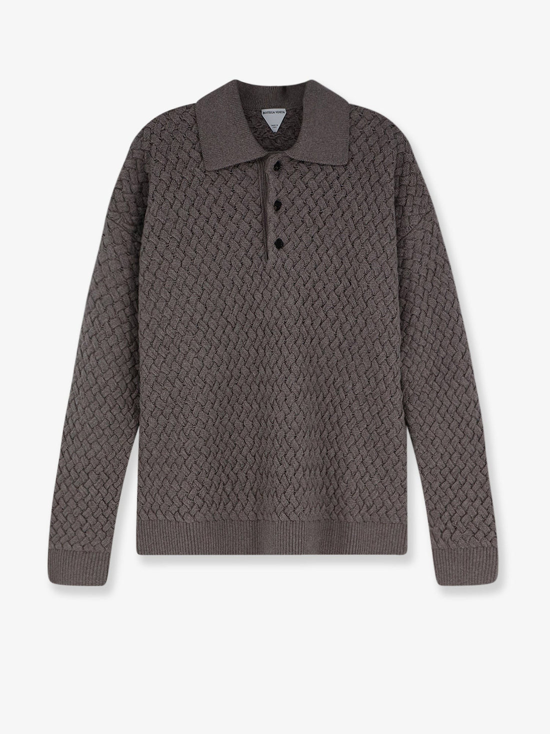 Bottega Veneta - Wool sweater with Intrecciato motif wool-sweater-with-intrecciato-motif