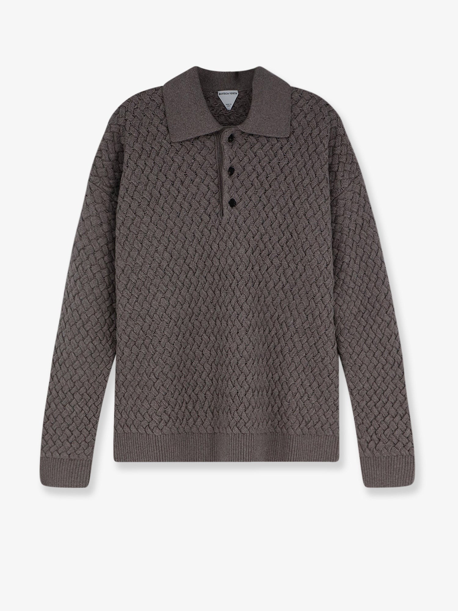 Bottega Veneta - Wool sweater with Intrecciato motif wool-sweater-with-intrecciato-motif
