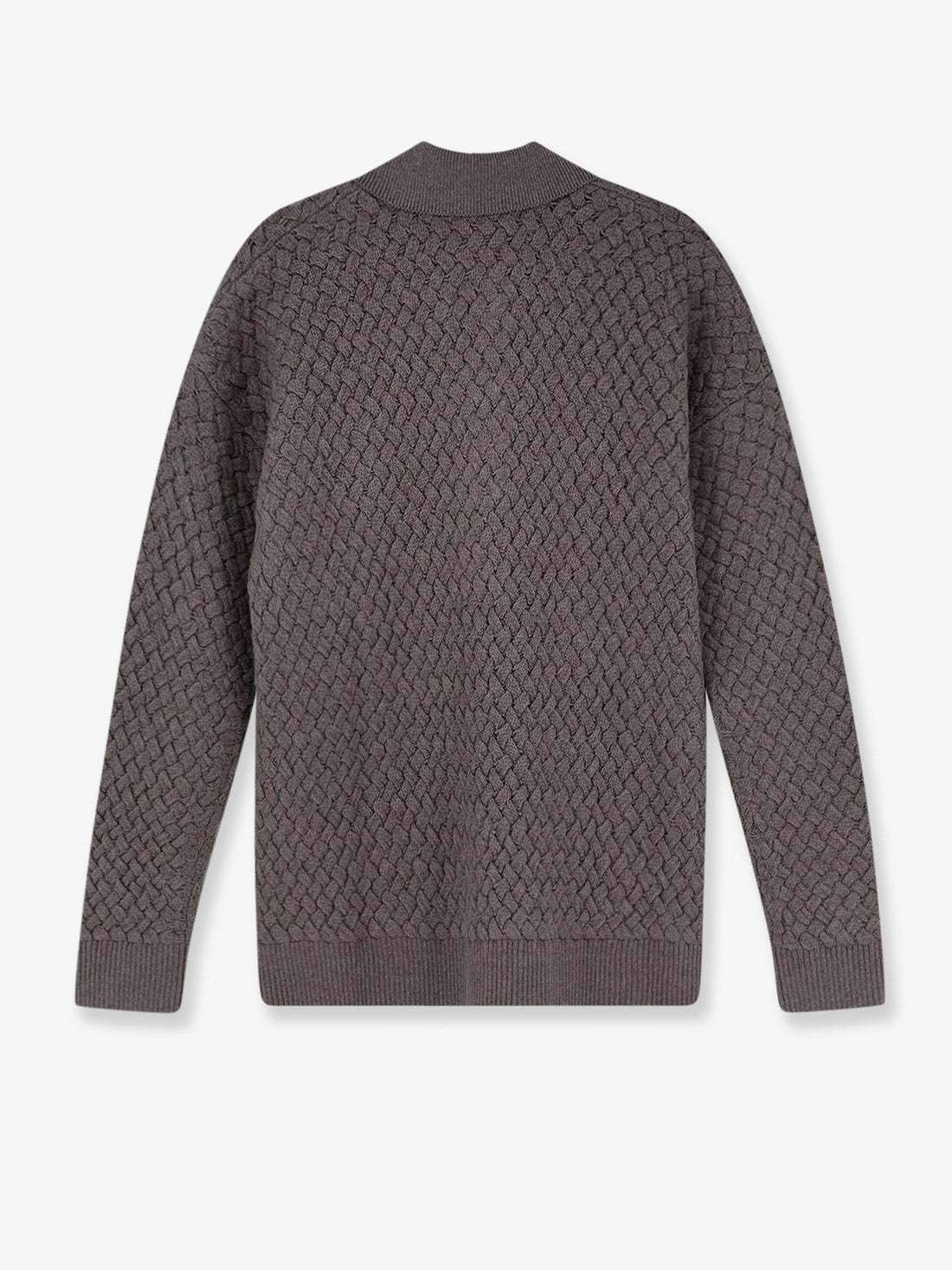 Bottega Veneta - Wool sweater with Intrecciato motif wool-sweater-with-intrecciato-motif