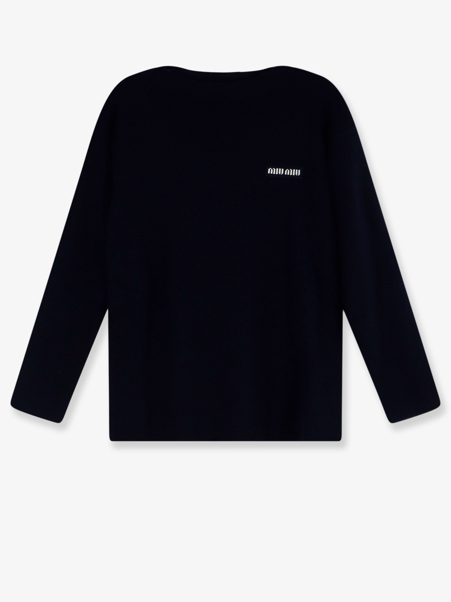 Miu Miu - Wool sweater with lettering logo
