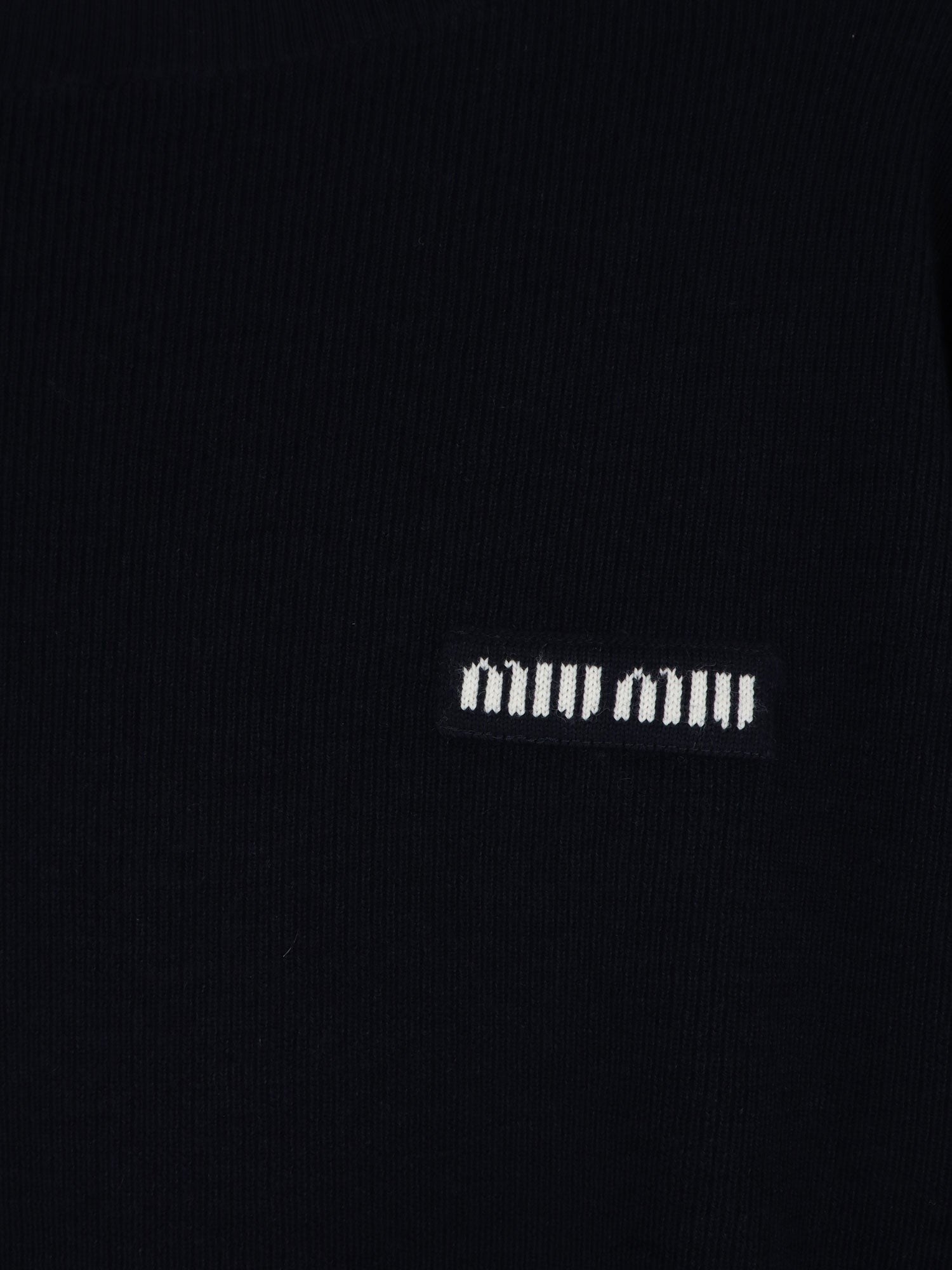 Miu Miu - Wool sweater with lettering logo