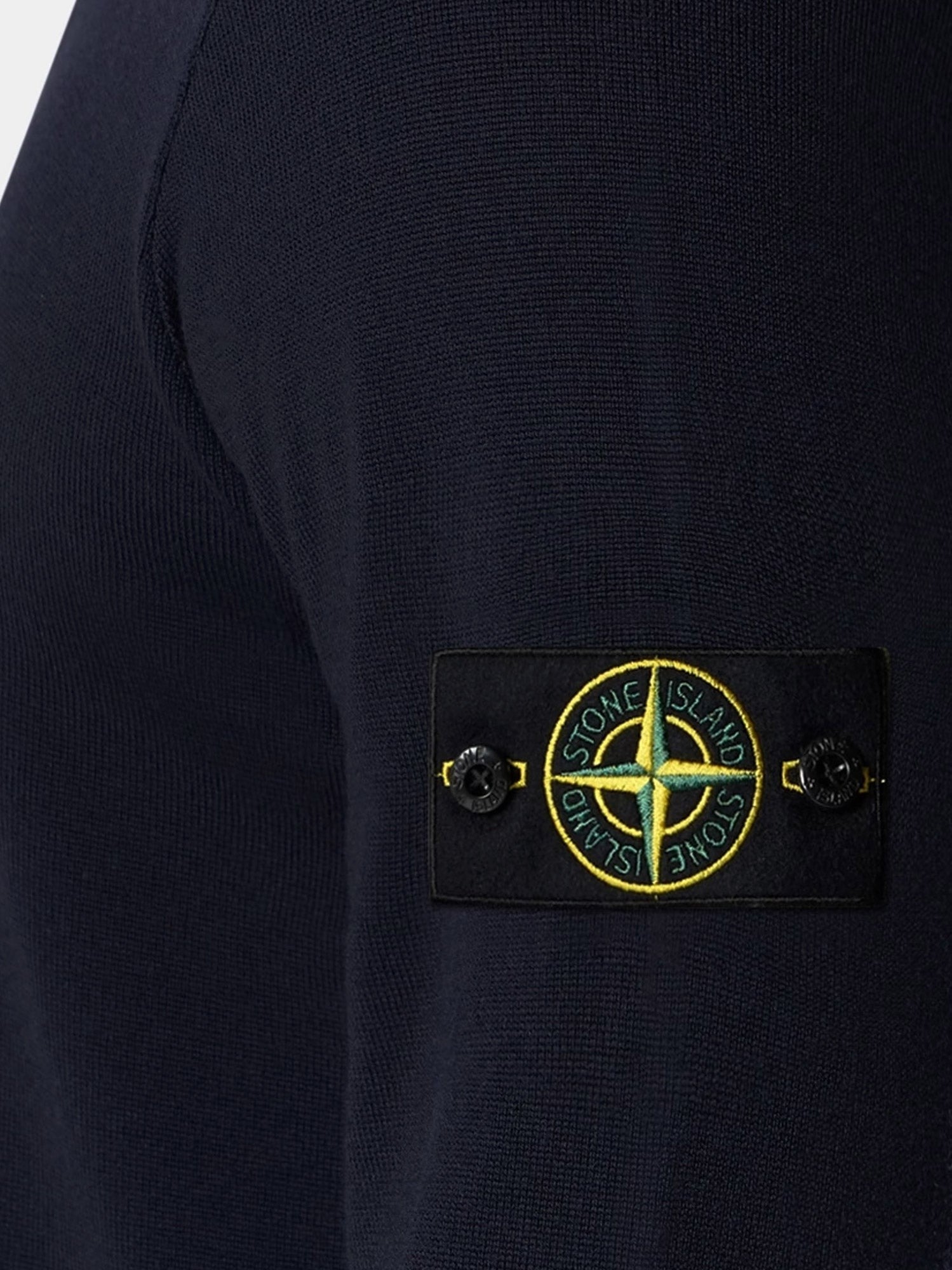 Stone Island - Wool sweater with side logo patch