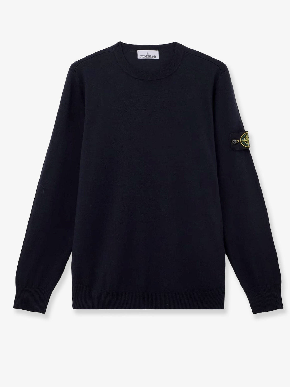 Stone Island - Wool sweater with side logo patch wool-sweater-with-side-logo-patch_4502f126-c459-4fea-a9c7-62accf065982