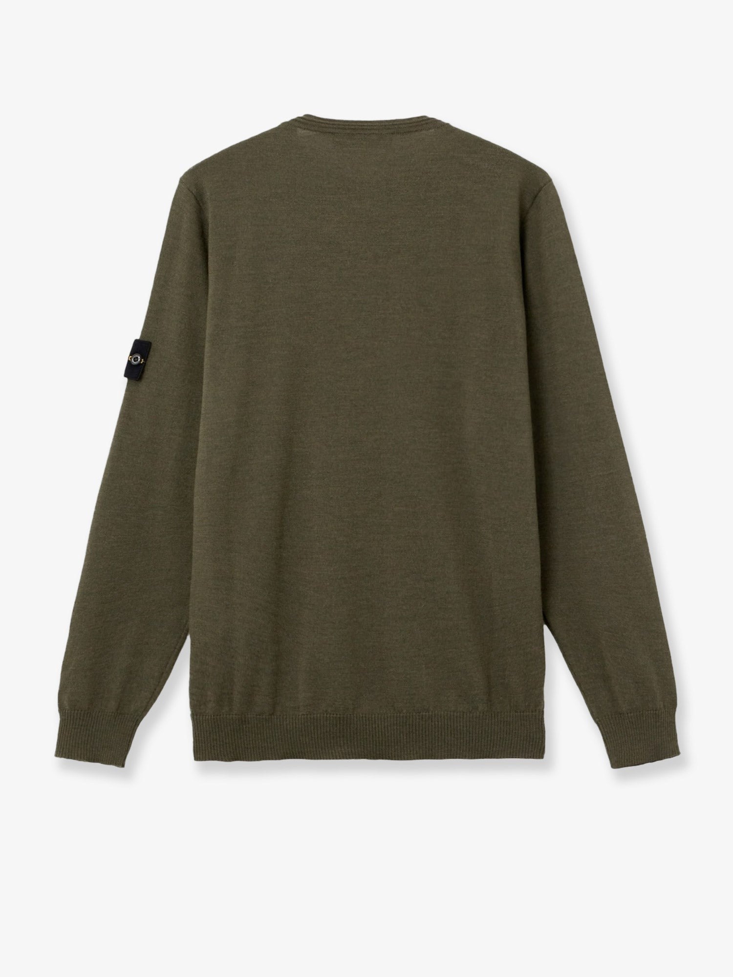 Stone Island - Wool sweater with side logo patch