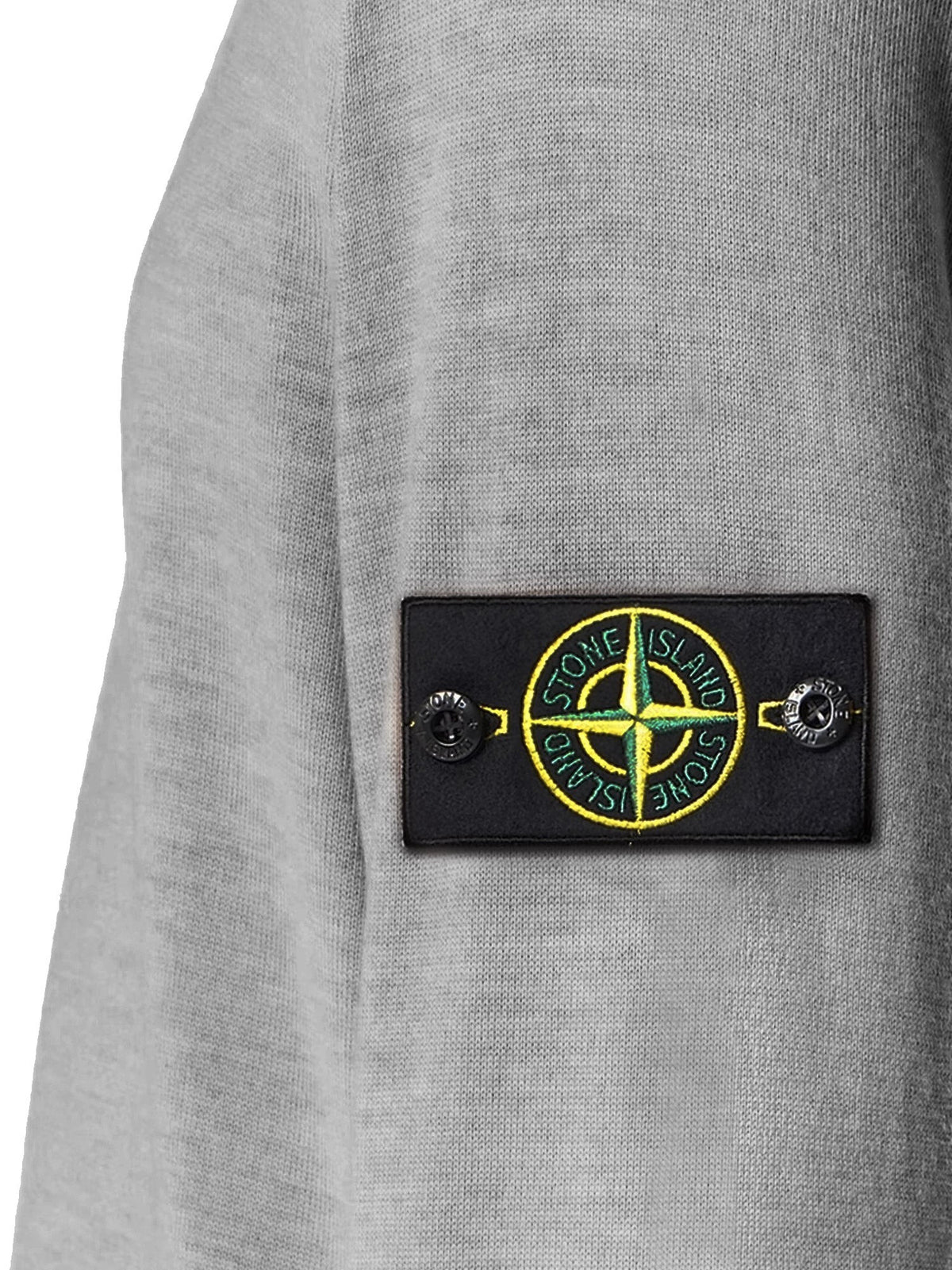 Stone Island - Wool sweater with side logo patch
