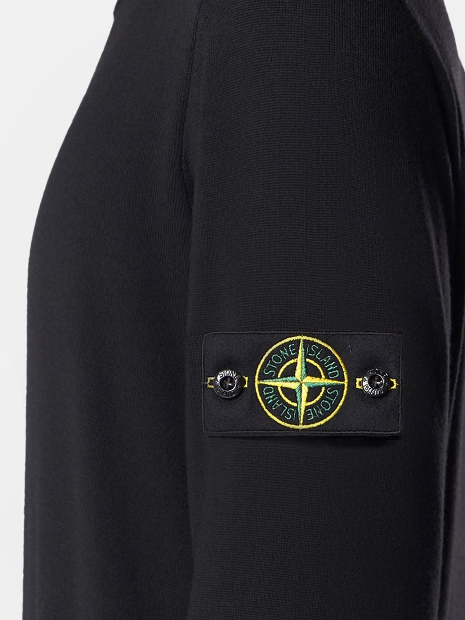 Stone Island - Wool sweater with side logo patch