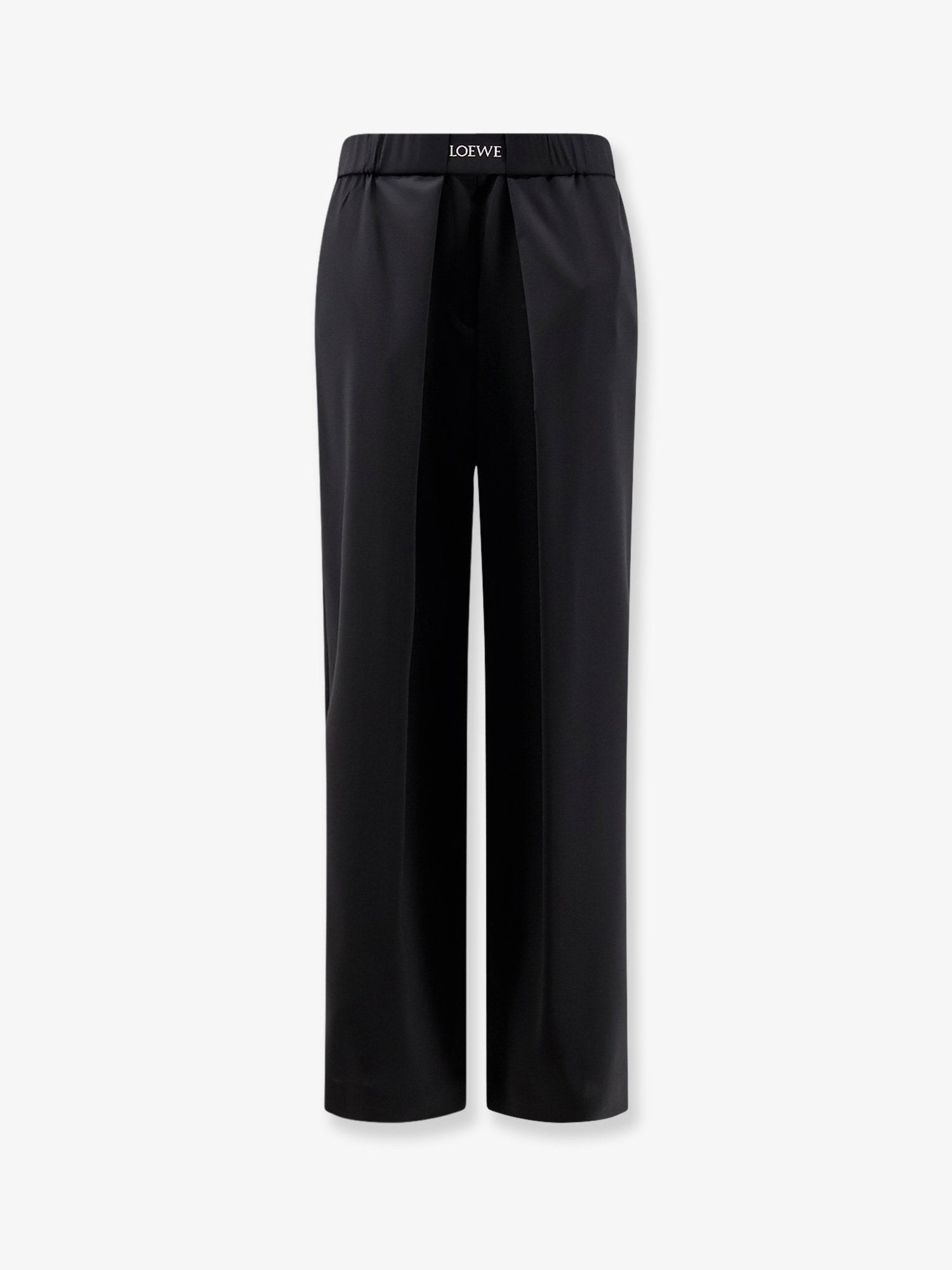 LOEWE - Wool trousers with Logo detail