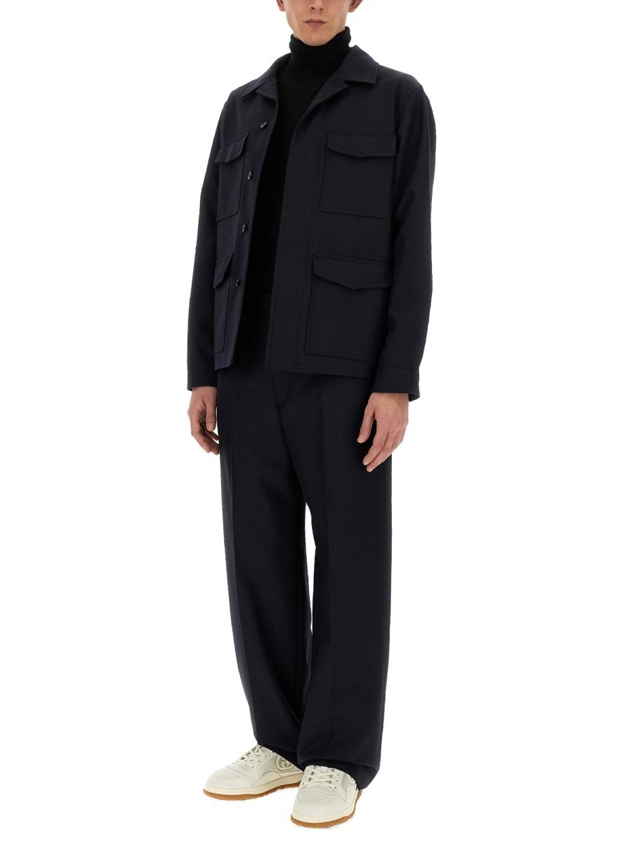 WOOL TWILL JOGGING PANTS