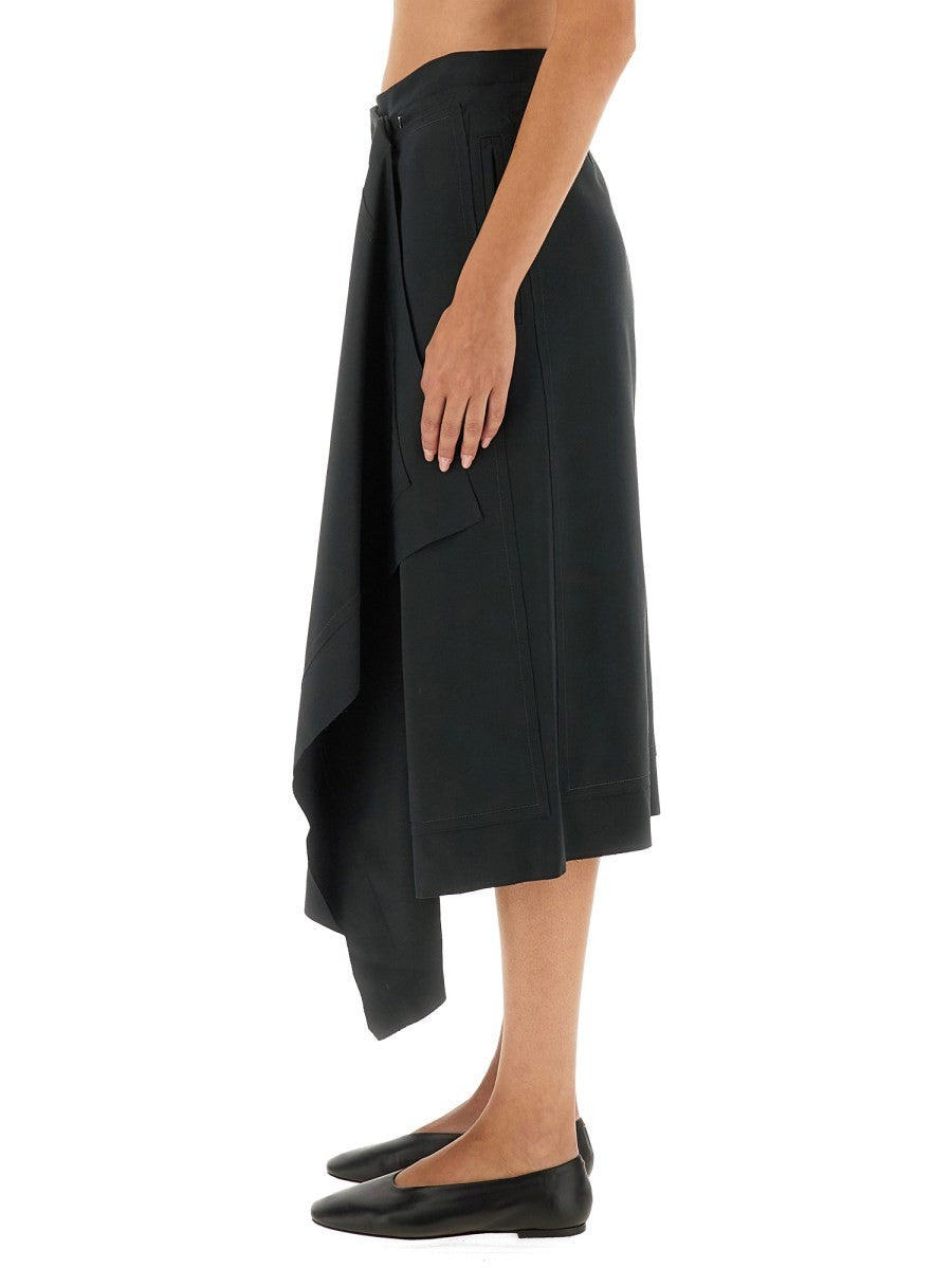 WOOL "WRAPPED" SKIRT