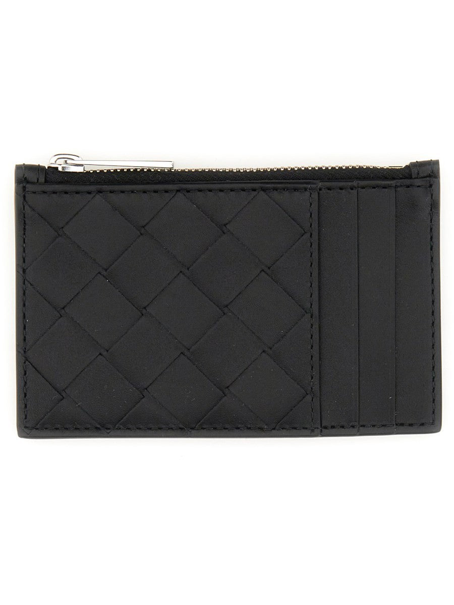 WOVEN CARD HOLDER WITH ZIPPER
