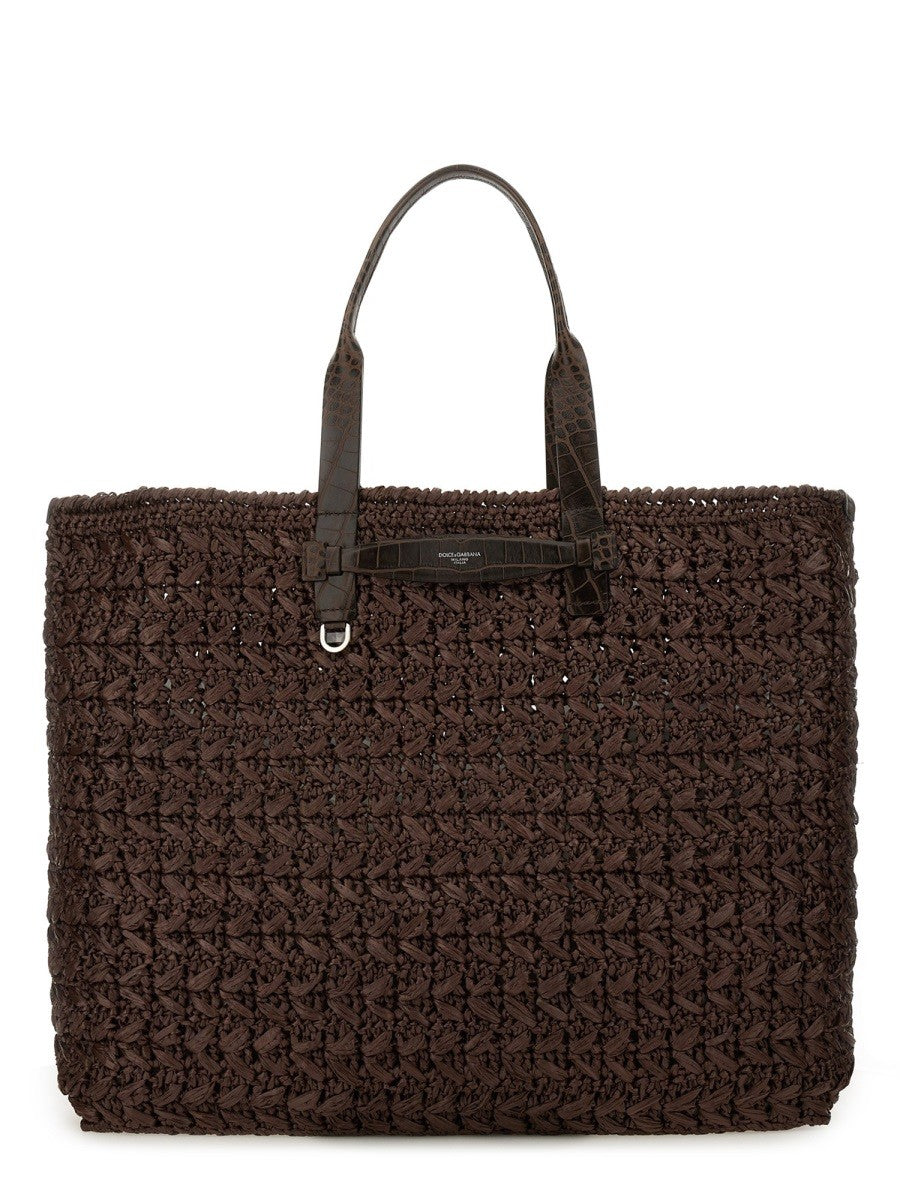 WOVEN MESH SHOPPING BAG