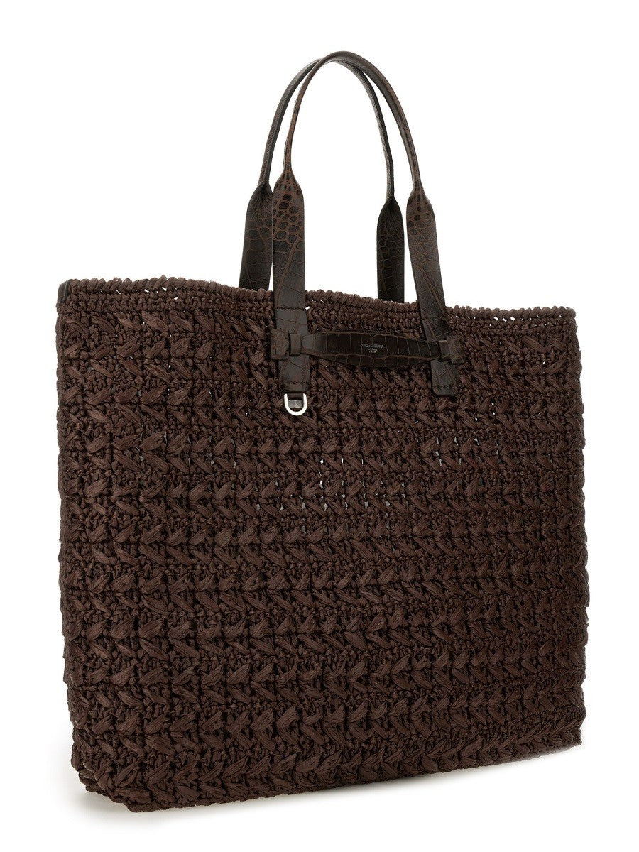 WOVEN MESH SHOPPING BAG
