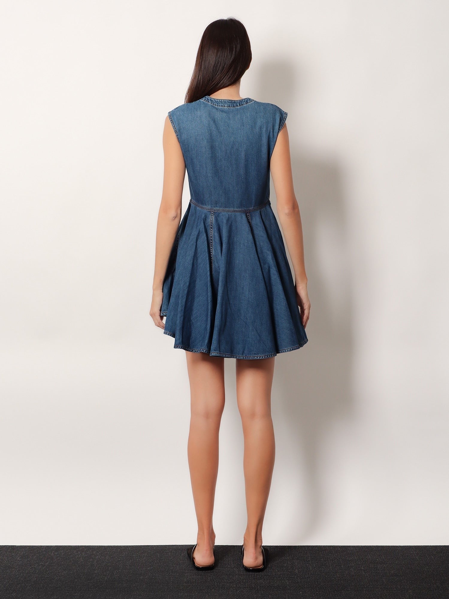 ALAIA - Wrap denim dress