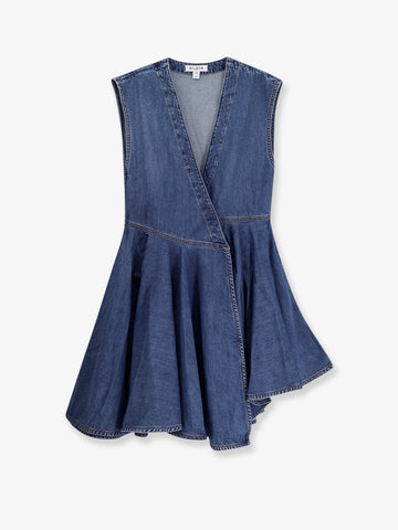 ALAIA - Wrap denim dress