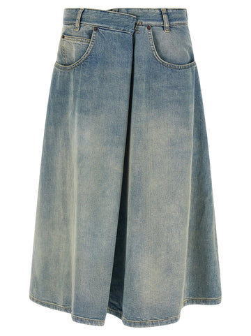 Maison Margiela - Wrap skirt Light Blue