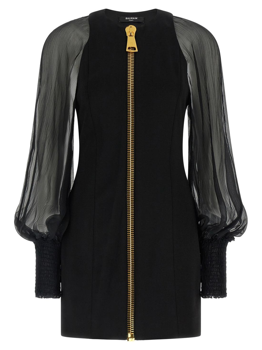 Balmain - XL Zip Dress Black 40 FR