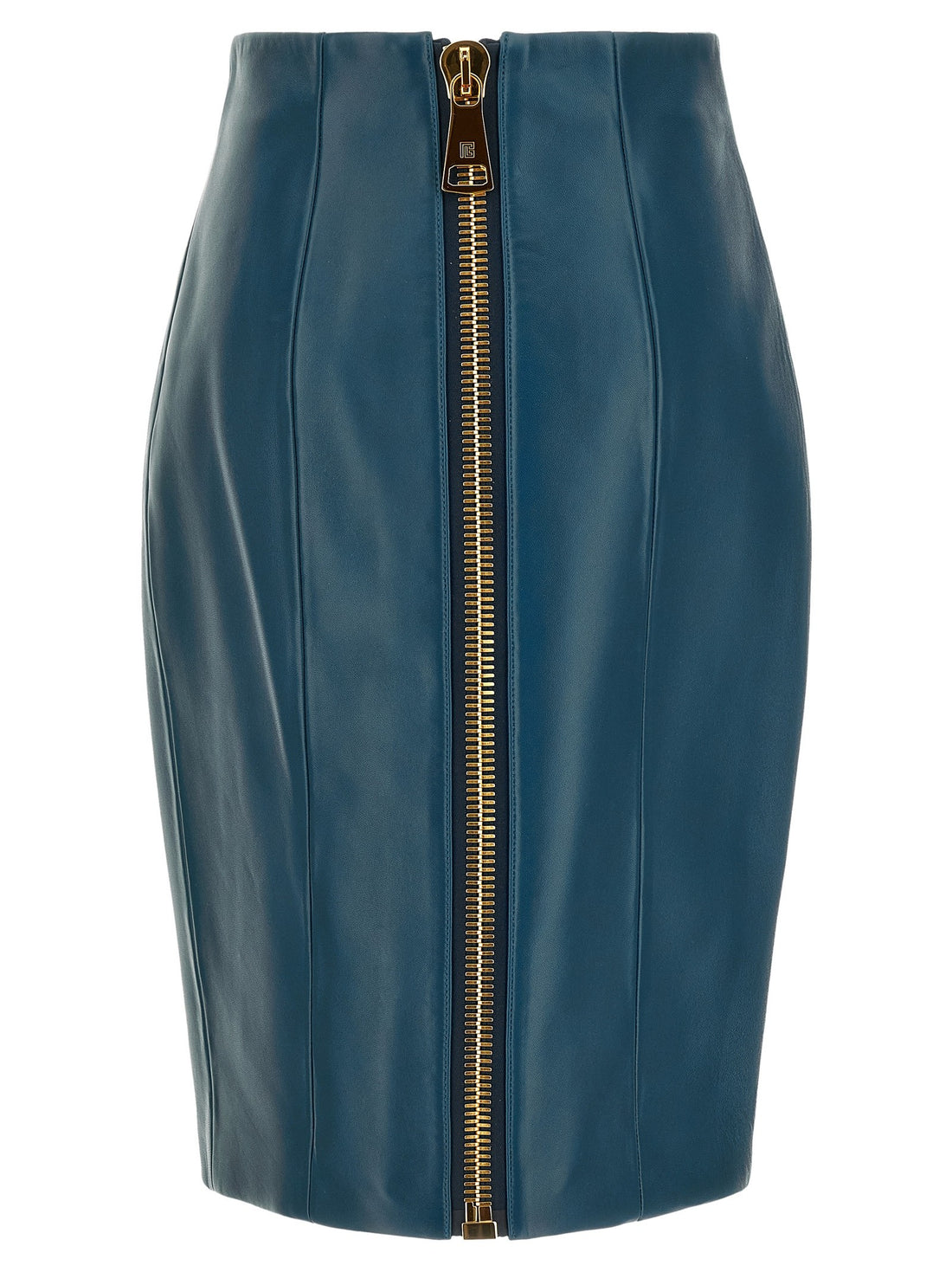 Balmain - XL zip skirt Blue