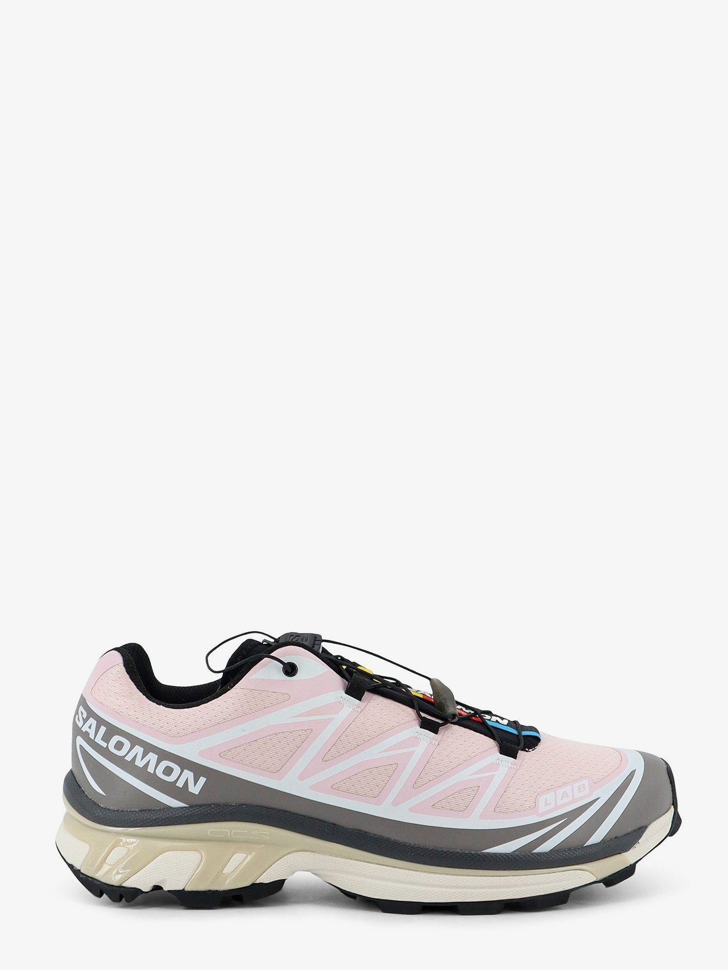 SALOMON XT-6 technical fabric sneakers with side lettering logo