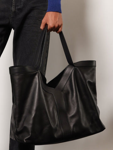 Saint Laurent - Y Oversize leather tote bag