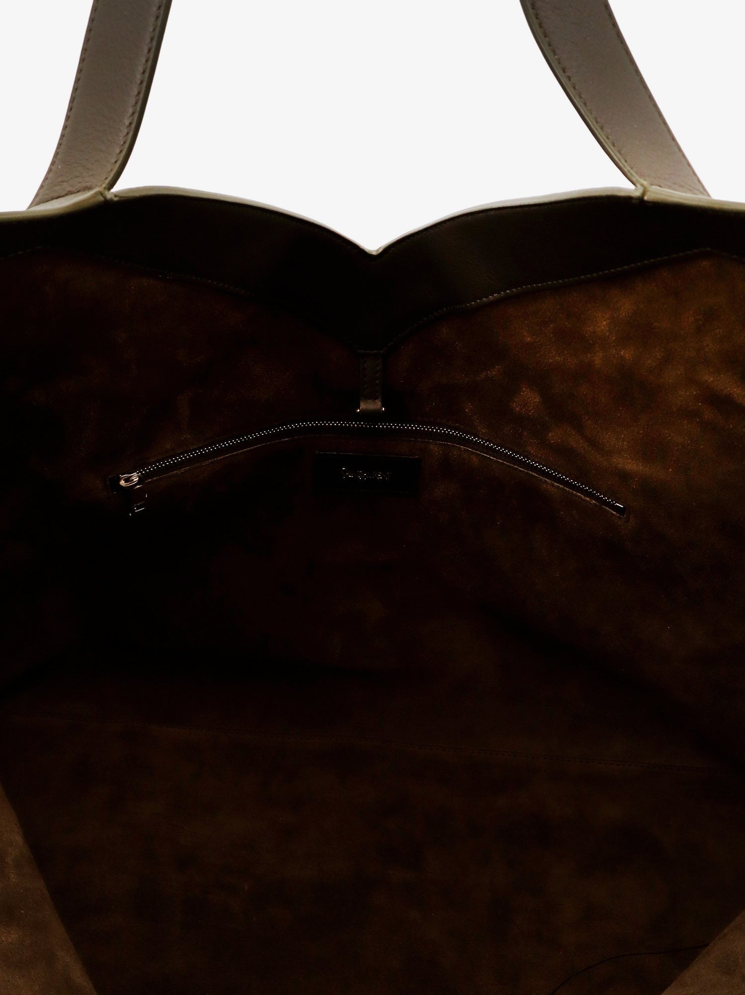 Y Oversize leather tote bag