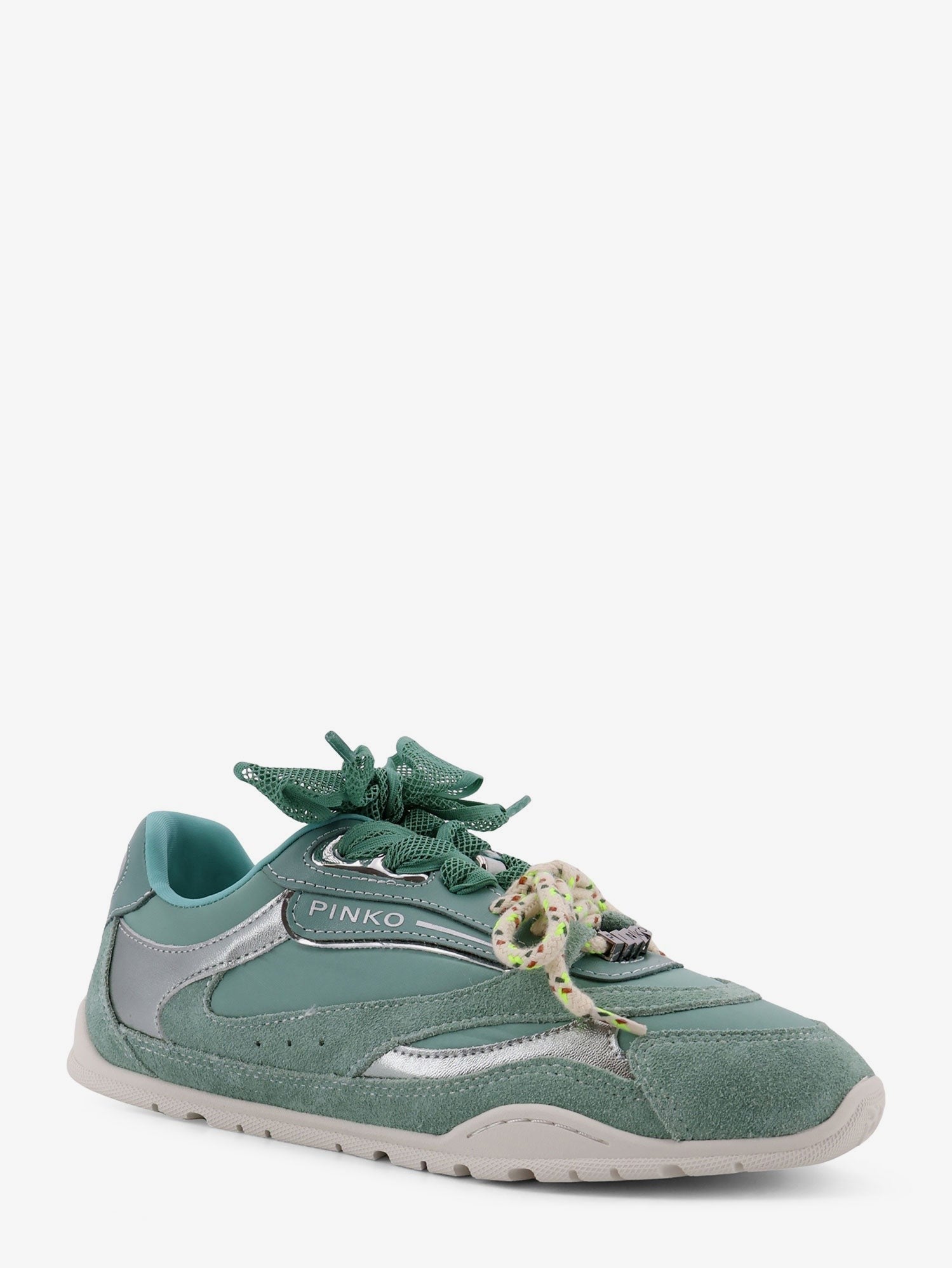 Pinko - Yulia suede sneakers with nylon inserts yulia-suede-sneakers-with-nylon-inserts