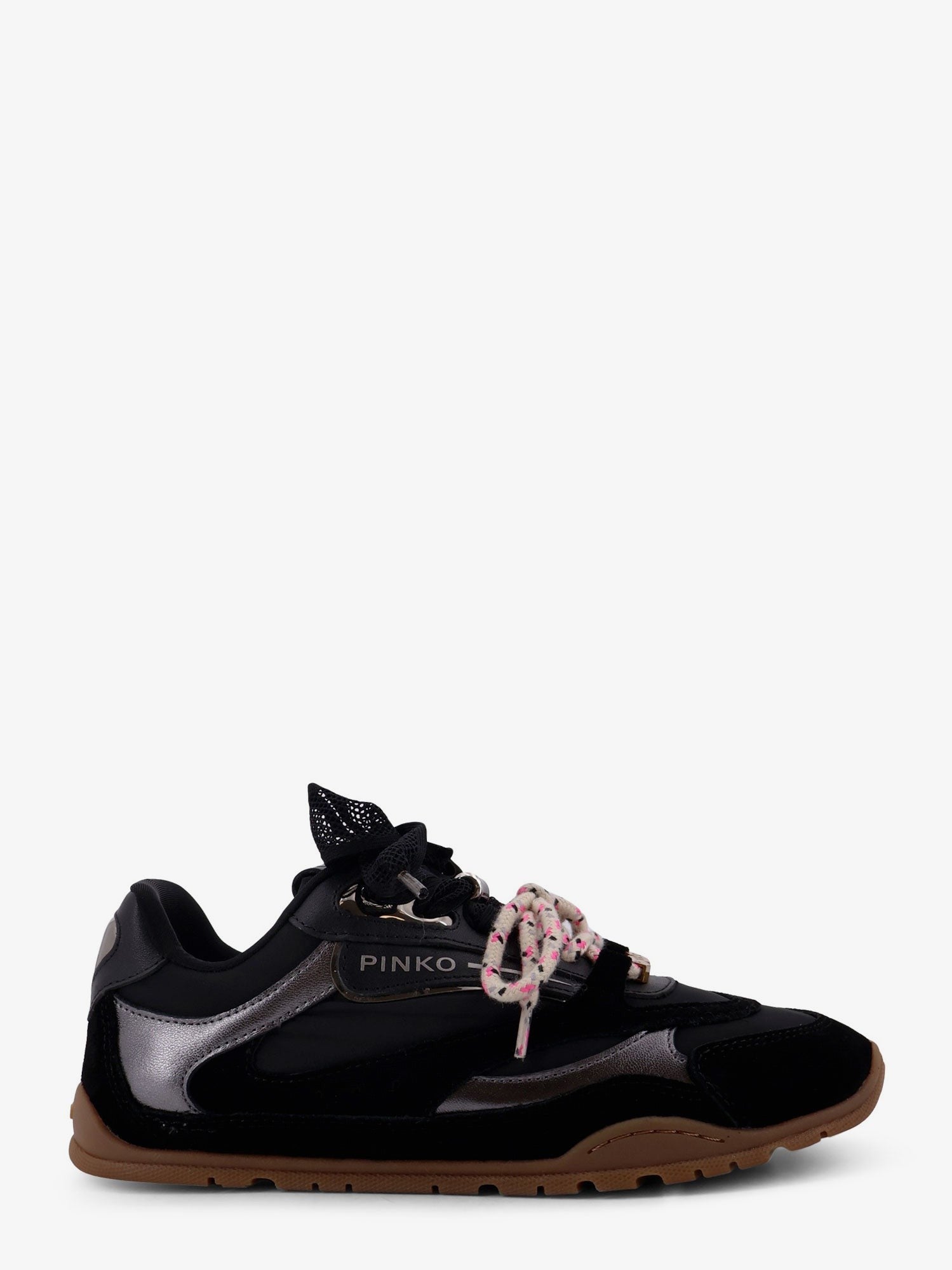 Pinko - Yulia suede sneakers with nylon inserts yulia-suede-sneakers-with-nylon-inserts_0c9a35bc-445f-4536-9626-f4d03a45f26d