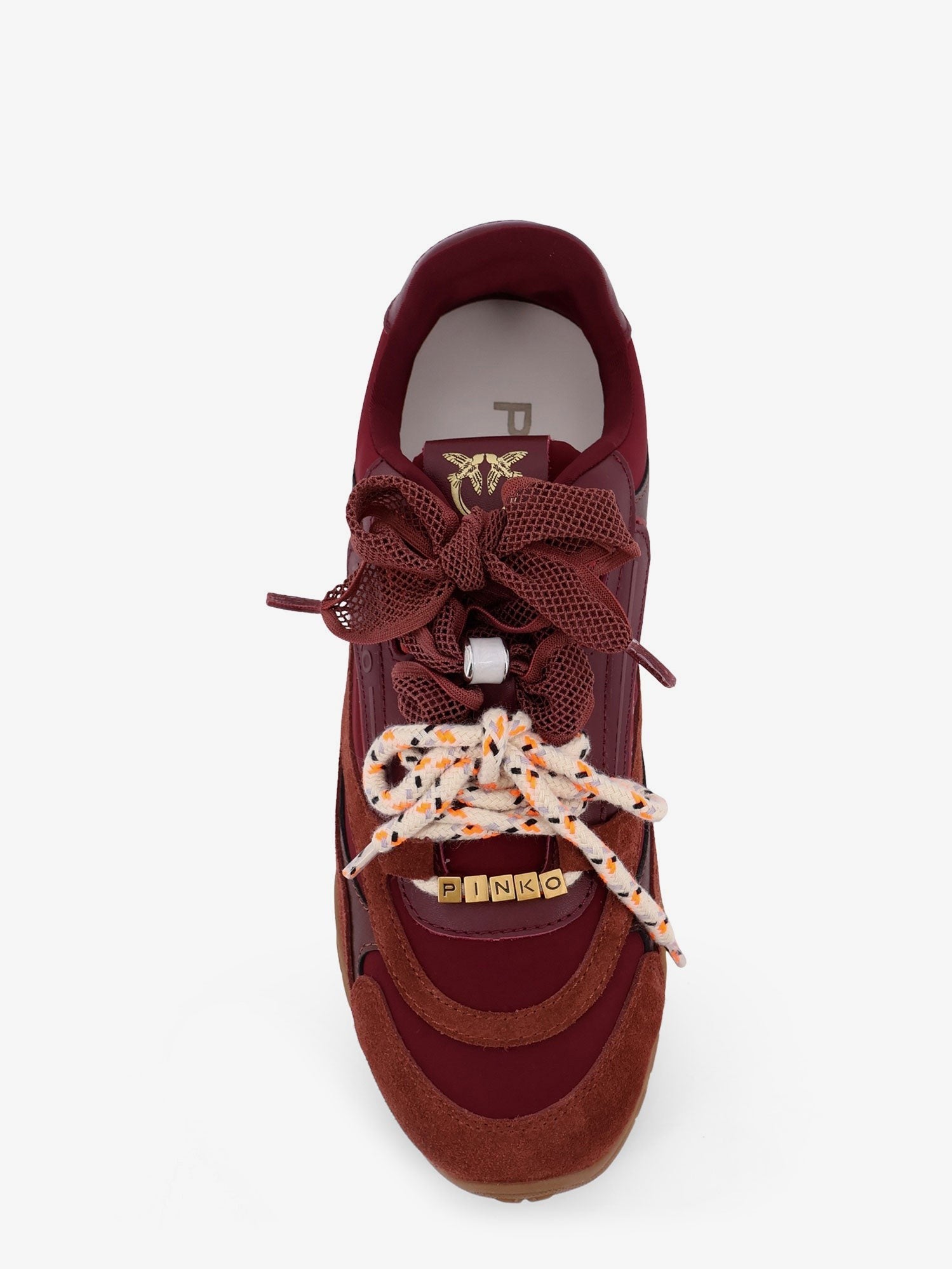 Pinko - Yulia suede sneakers with nylon inserts yulia-suede-sneakers-with-nylon-inserts_28277bd5-3077-4548-9032-3f1c347d3bbb