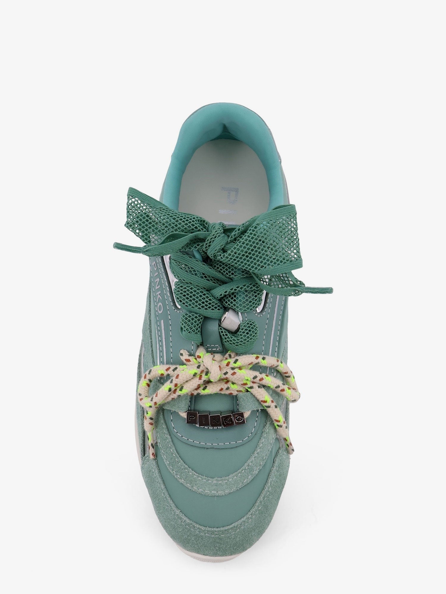 Pinko - Yulia suede sneakers with nylon inserts yulia-suede-sneakers-with-nylon-inserts_763ec061-6cce-4769-9067-e59a3ab6f7f9