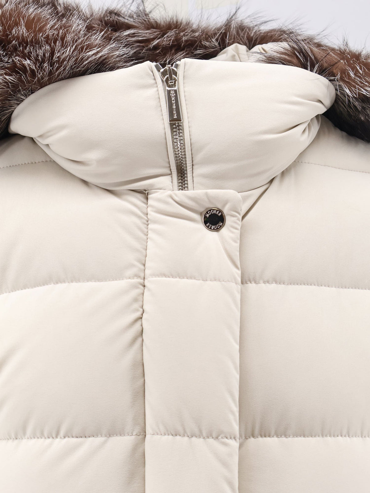 Moorer - Zagar-Kn water-repellent stretch fabric long down coat