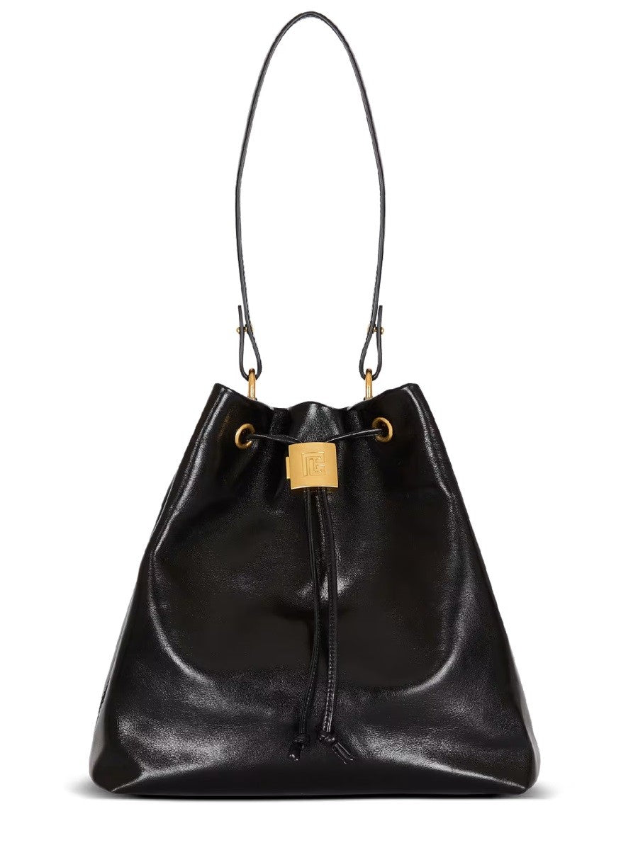Balmain "PULSE" CONVERTIBLE LEATHER BACKPACK Unisex