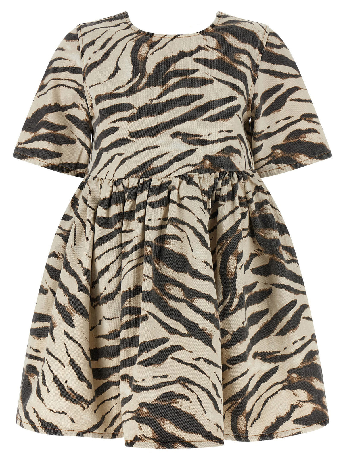 GANNI - 'Zebra Denim' dress