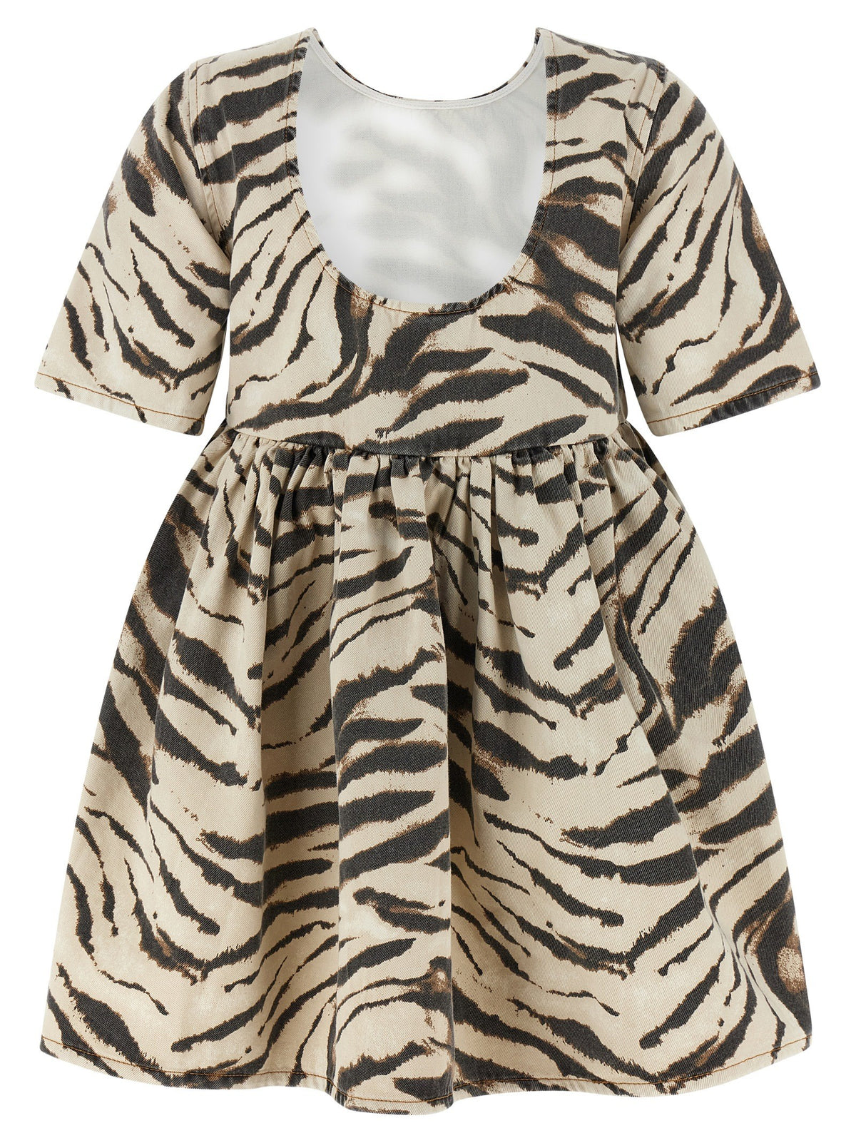 GANNI - 'Zebra Denim' dress