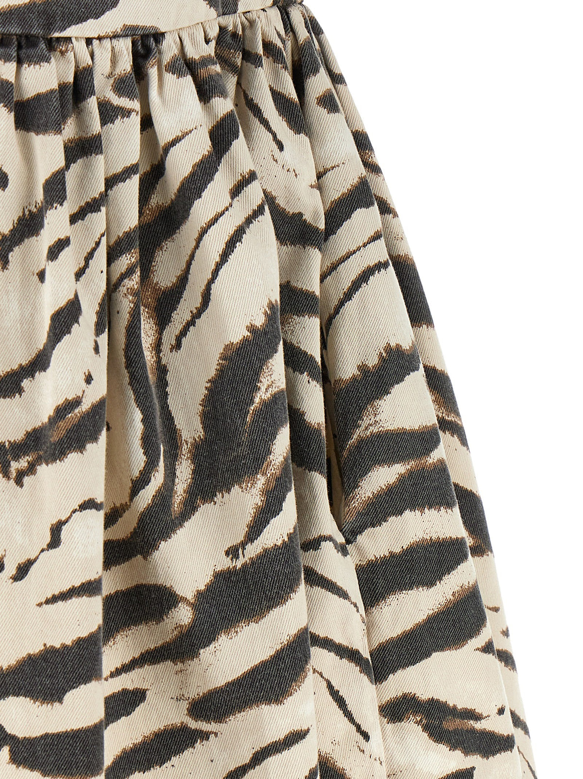 GANNI - 'Zebra Denim' dress