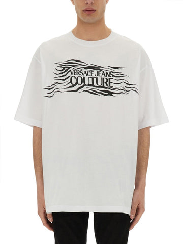ZEBRA RHINESTONE LOGO T-SHIRT