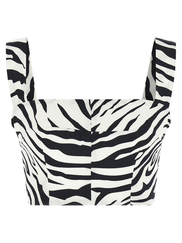 Dolce & Gabbana - 'Zebra' top White Black 38 IT