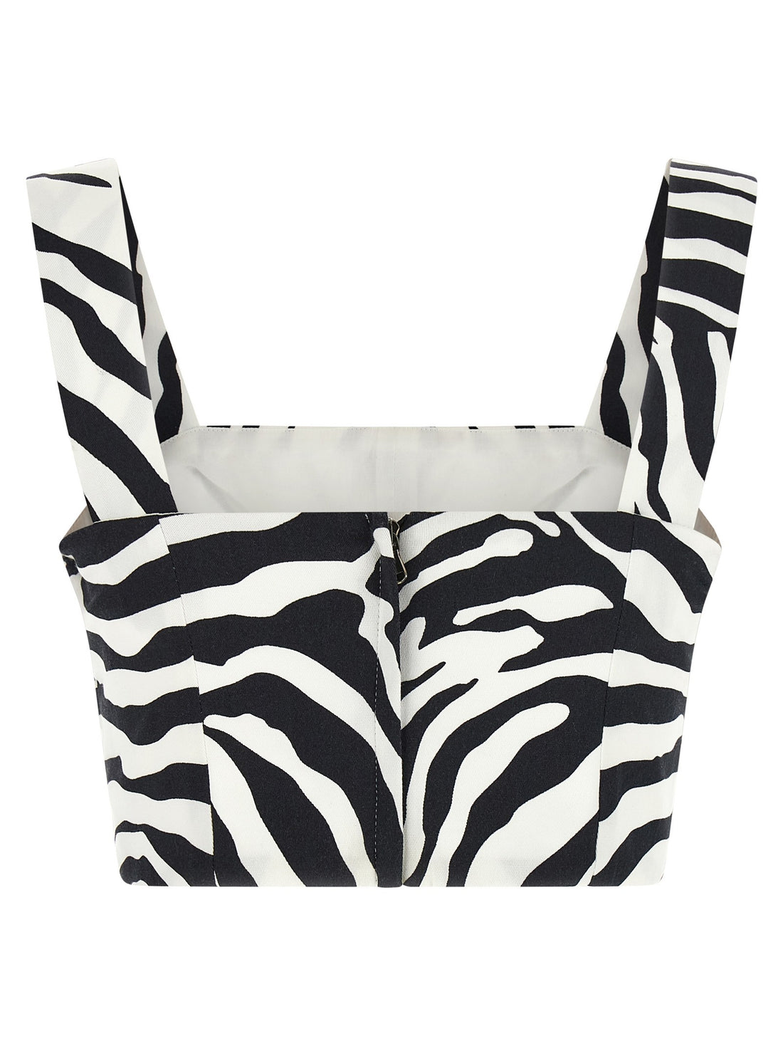 Dolce & Gabbana - 'Zebra' top White Black 38 IT