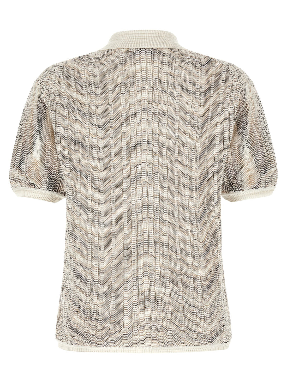 Missoni - 'zig-zag' knit polo shirt MULTICOLOR