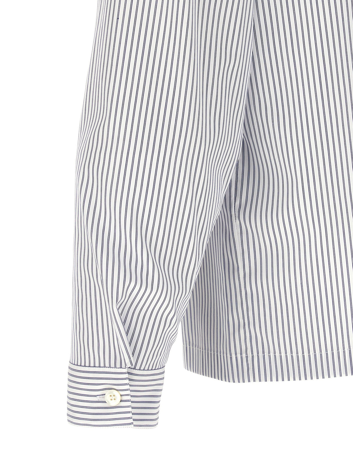 PRADA - Zip striped shirt