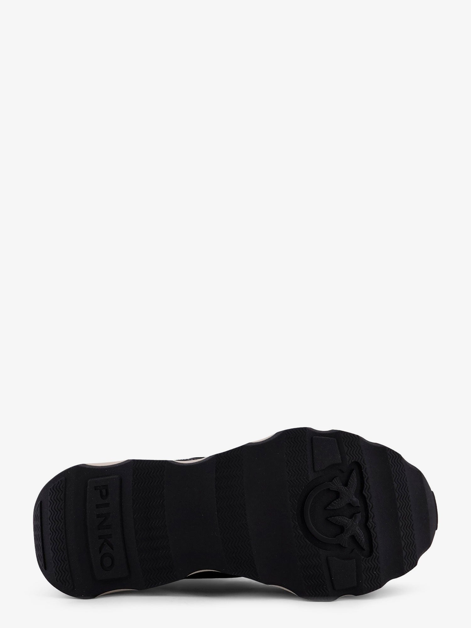 Pinko - Zoe leather sneakers with mesh inserts zoe-leather-sneakers-with-mesh-inserts